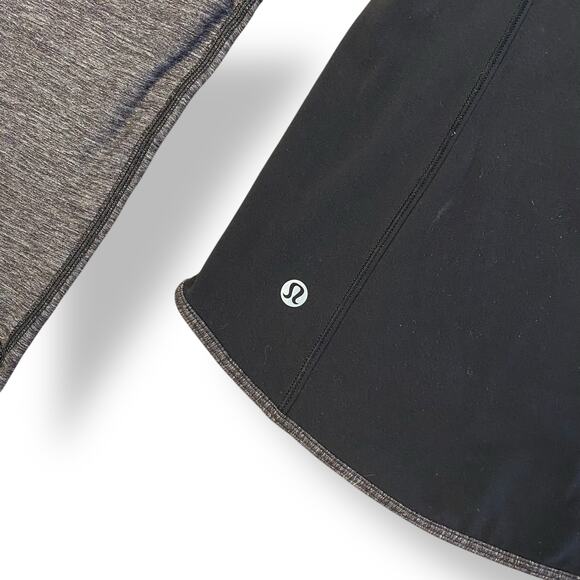 Lululemon Athletica‎ Shape Up Long Sleeve Hoodie Womens Size 6 Black Gray - Picture 2 of 6